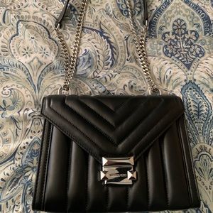 Michael Kors black leather purse